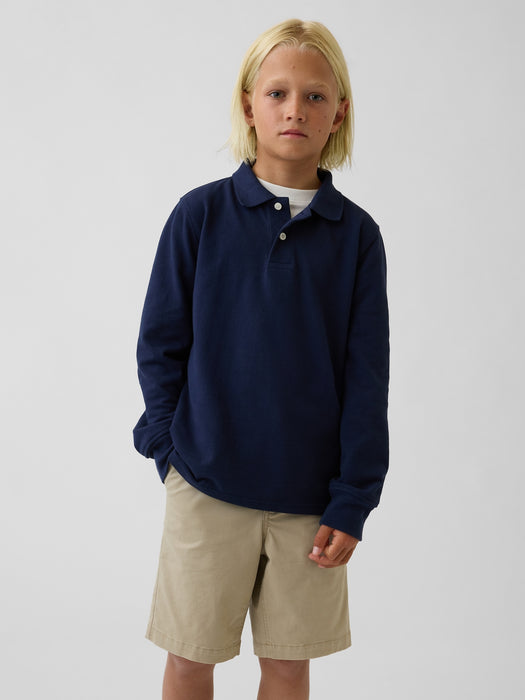 Kids Organic Cotton Uniform Polo Shirt