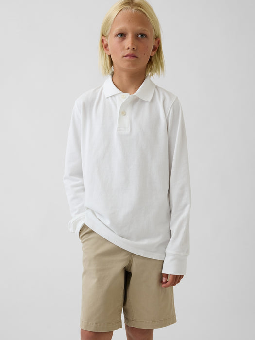 Kids Organic Cotton Uniform Polo Shirt