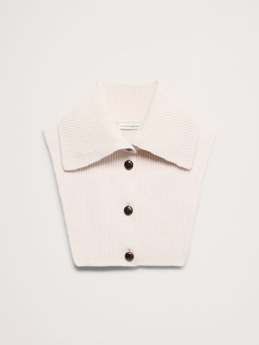 Wool-Cotton Dickie Collar