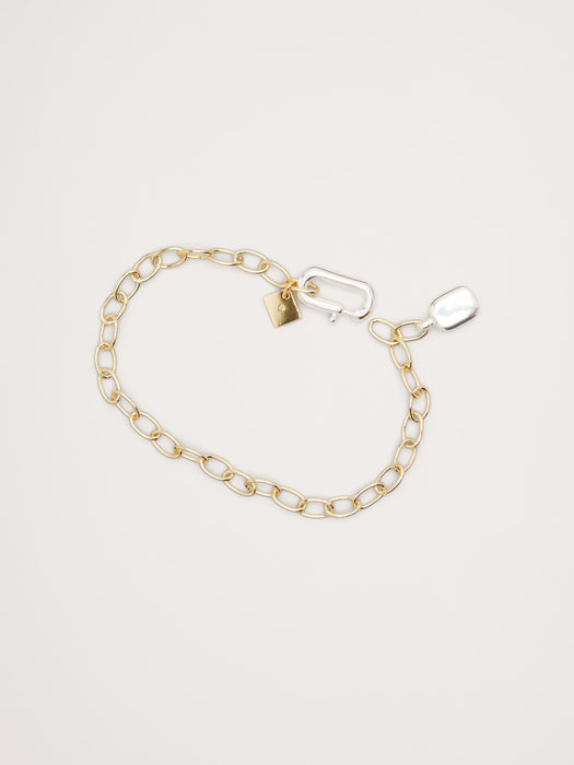 Two-Tone Link Bracelet