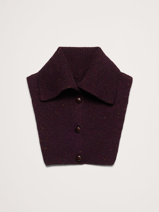 Wool-Cotton Dickie Collar