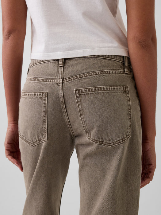 Mid Rise Straight Taper Jeans