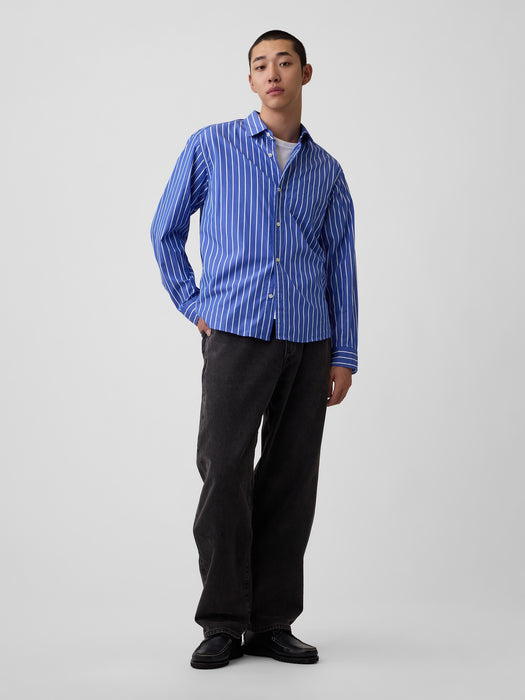 Organic Cotton Poplin Relaxed Shirt