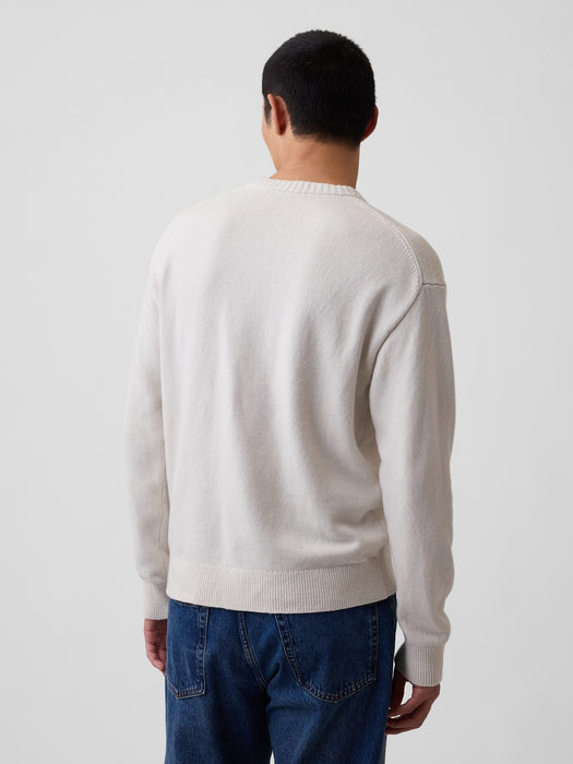CashSoft Relaxed Logo Sweater