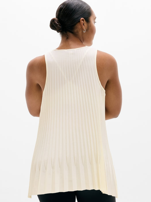 Featherweight Plissé Tank