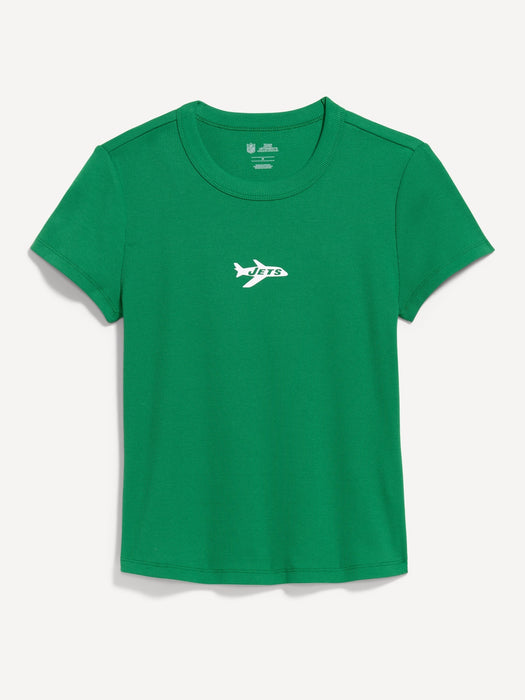 New York Jets Snug Crop T-Shirt for Women