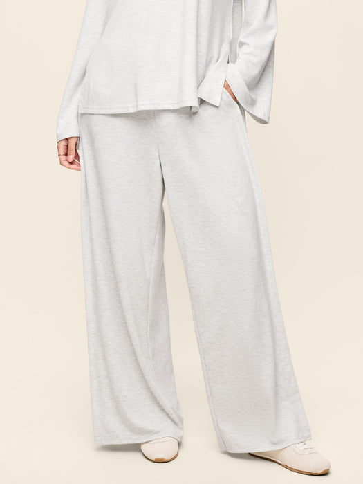 High-Waisted Bounce Lite Drapey Wide-Leg Pleated Pants