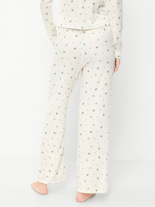 Waffle-Textured Pajama Pants