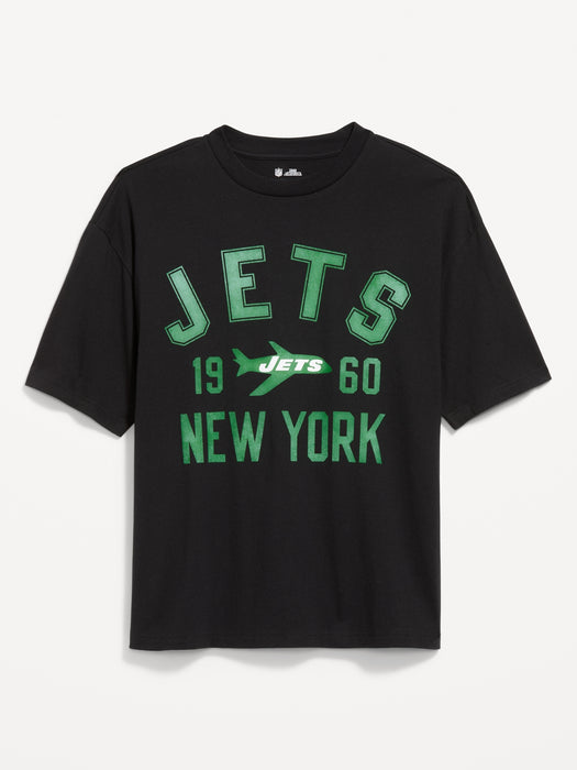 New York Jets Oversized Graphic T-Shirt for Men