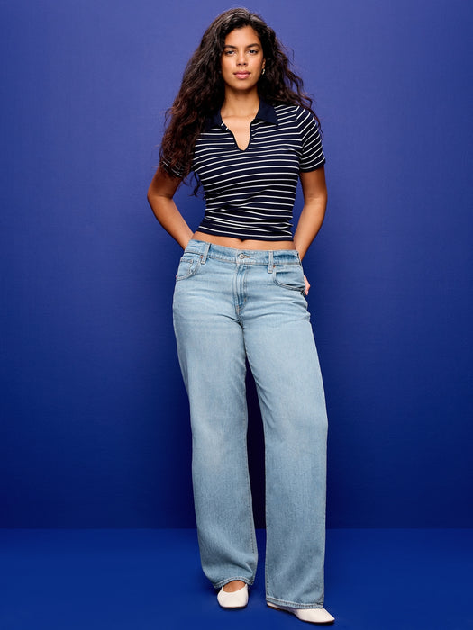 Low-Rise Loose Jeans