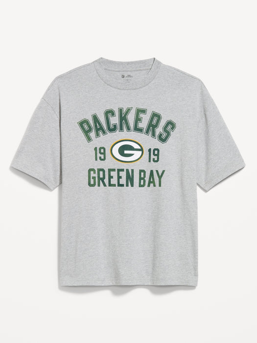 Green Bay Packers Oversized Graphic T-Shirt for Men