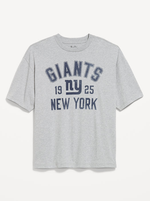New York Giants Oversized Graphic T-Shirt for Men