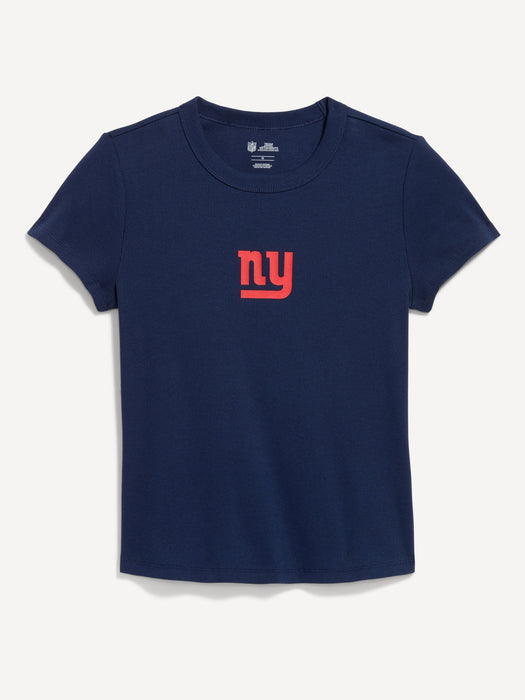 New York Giants Snug Crop T-Shirt for Women