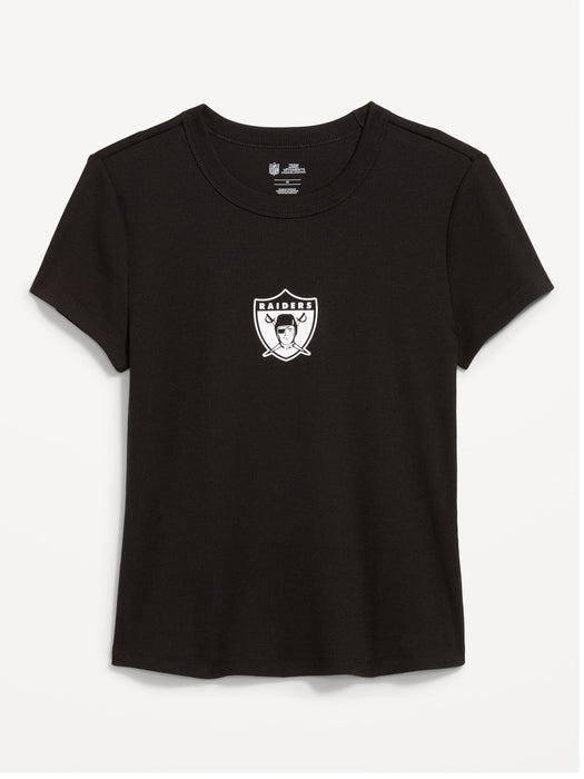 Las Vegas Raiders Snug Crop T-Shirt for Women