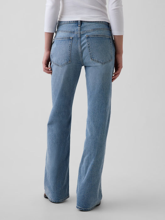 Mid Rise Relaxed Flare Jeans