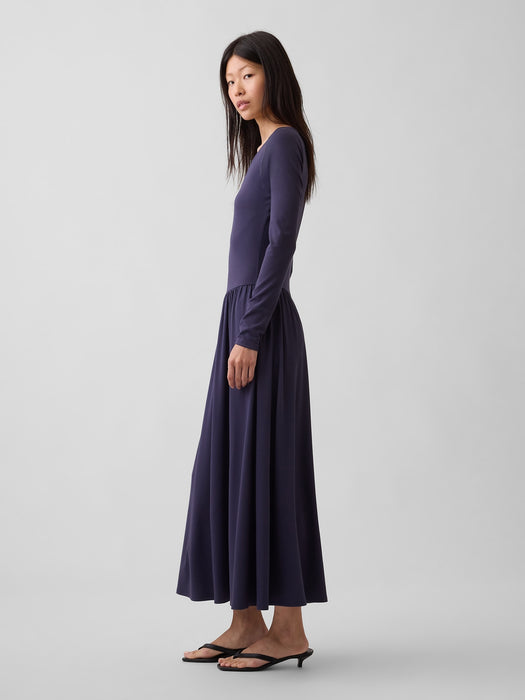 Drop-Waist Maxi Dress
