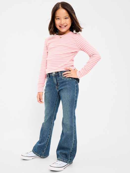 Low-Rise Studded Flare-Leg Jeans for Girls