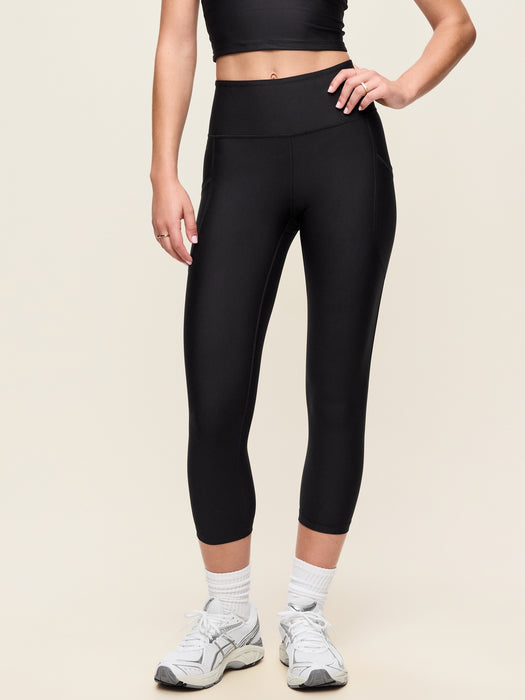 High-Waisted PowerSoft Crop Pocket Leggings