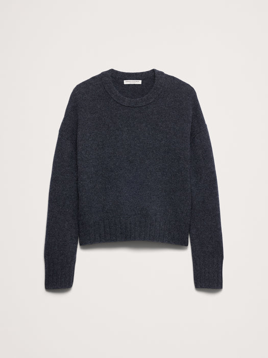 Oversized Midweight Cashmere Crew-Neck Sweater