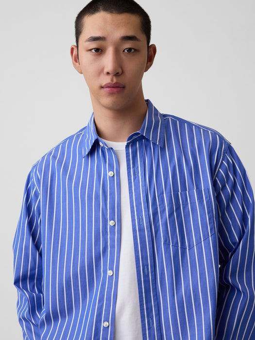 Organic Cotton Poplin Relaxed Shirt