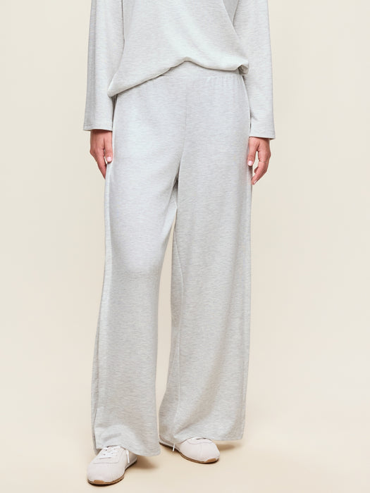 High-Waisted Bounce Lite Drapey Wide-Leg Pleated Pants