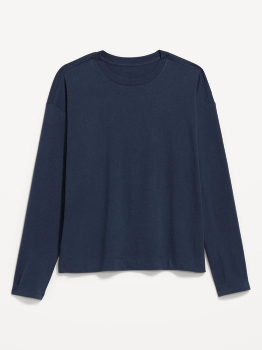 Vintage Long-Sleeve Crew-Neck T-Shirt