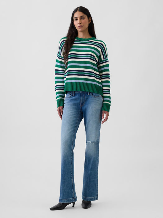 100% Cotton Oversized Crop Sweater