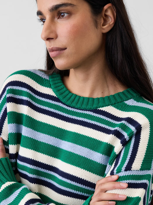 100% Cotton Oversized Crop Sweater