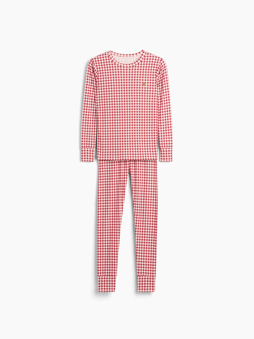 Kids & Baby Organic Brushed Cotton Gingham PJ Set