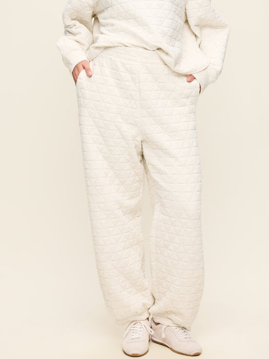 Quilted Bounce Fleece Sweatpants