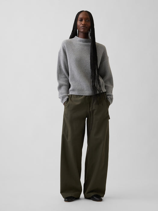 CashSoft Oversized Rollneck Sweater