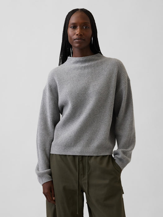 CashSoft Oversized Rollneck Sweater