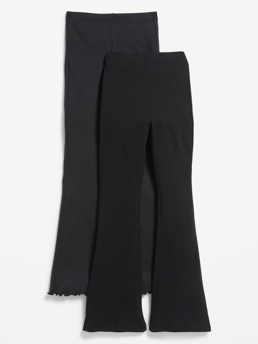 Full-Length Flared Leggings 2-Pack for Girls