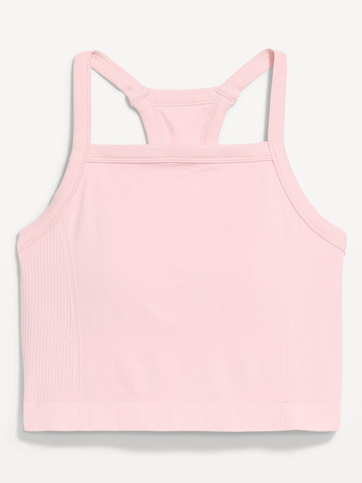 Seamless Square-Neck Longline Bra