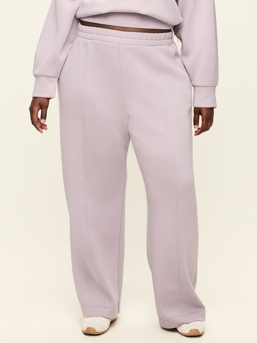High-Waisted Bounce Fleece Wide-Leg Sweatpants