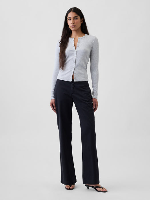 Low Rise Relaxed Flare Pants