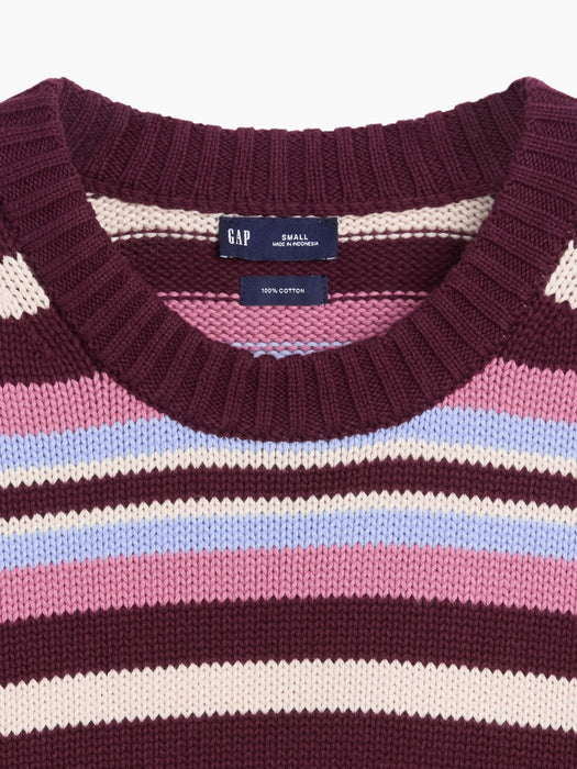 100% Cotton Oversized Crop Sweater