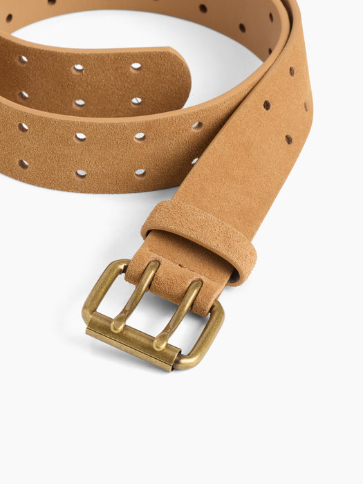 Suede Double-Prong Belt