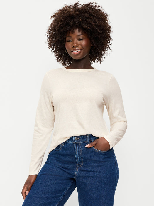 EveryWear Long-Sleeve Crew-Neck T-Shirt