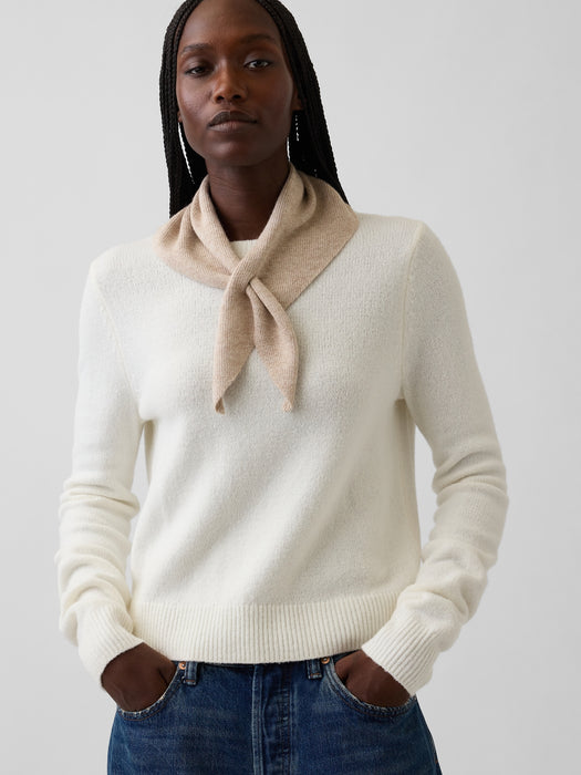 Knit Triangle Scarf