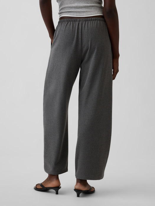 Mid Rise Easy Barrel Ankle Pants