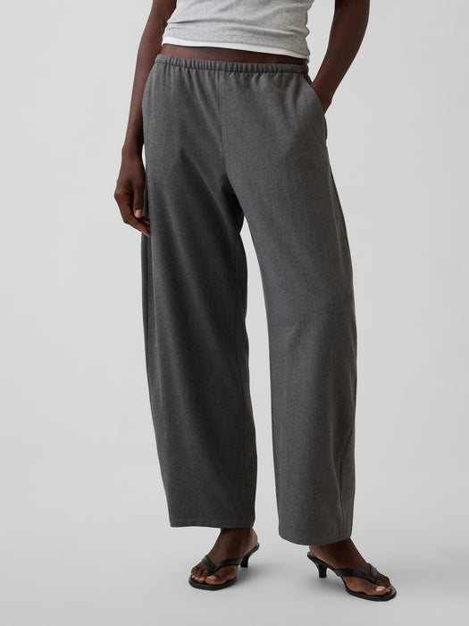 Mid Rise Easy Barrel Ankle Pants