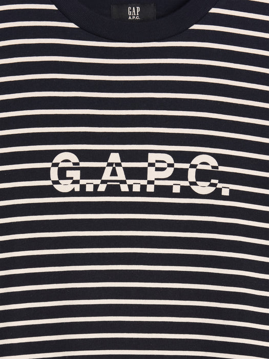 Gap × A.P.C. Logo Stripe T-Shirt