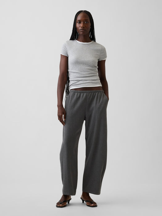 Mid Rise Easy Barrel Ankle Pants