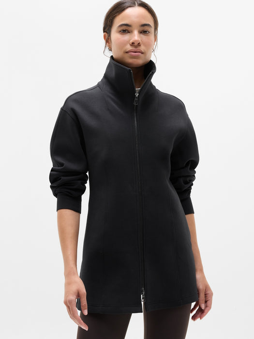Form Knit Seamed Full Zip