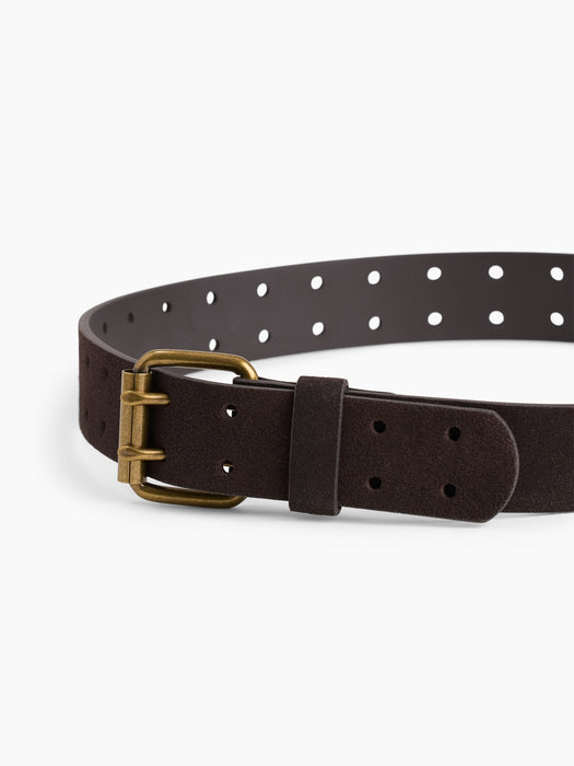 Suede Double-Prong Belt