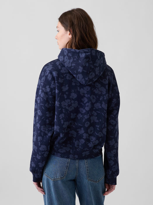 VintageSoft Crop Logo Hoodie
