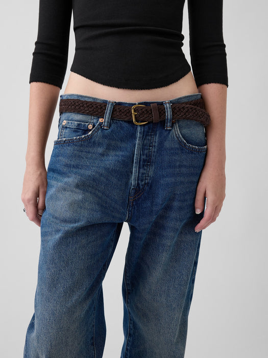 Braided Suede Belt