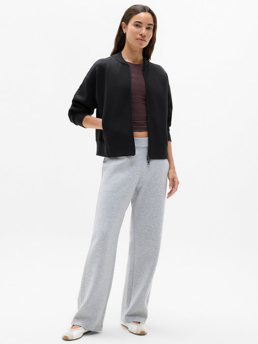 Form Knit Bomber Sweatshirt