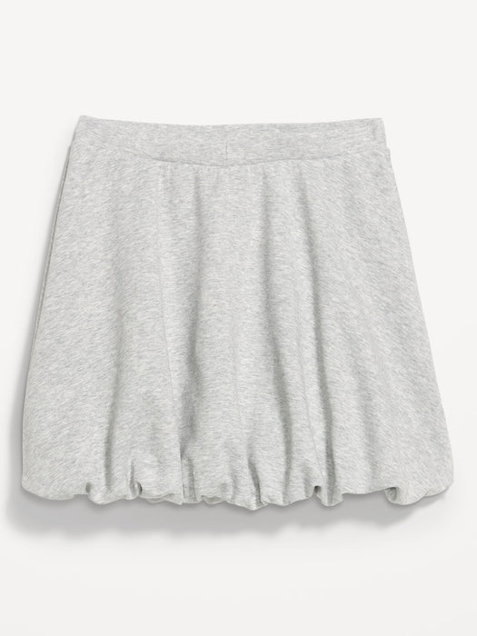 Dynamic Fleece Pique Bubble-Hem Skirt